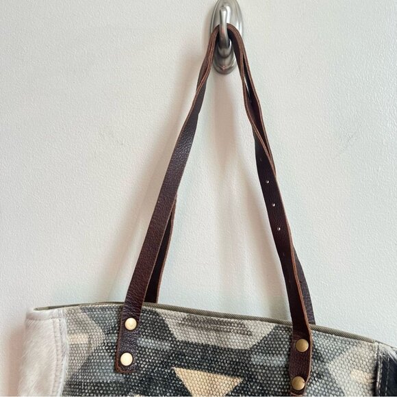 Bundle two Myra Boho Leather Large Tote Bags - Picture 8 of 15